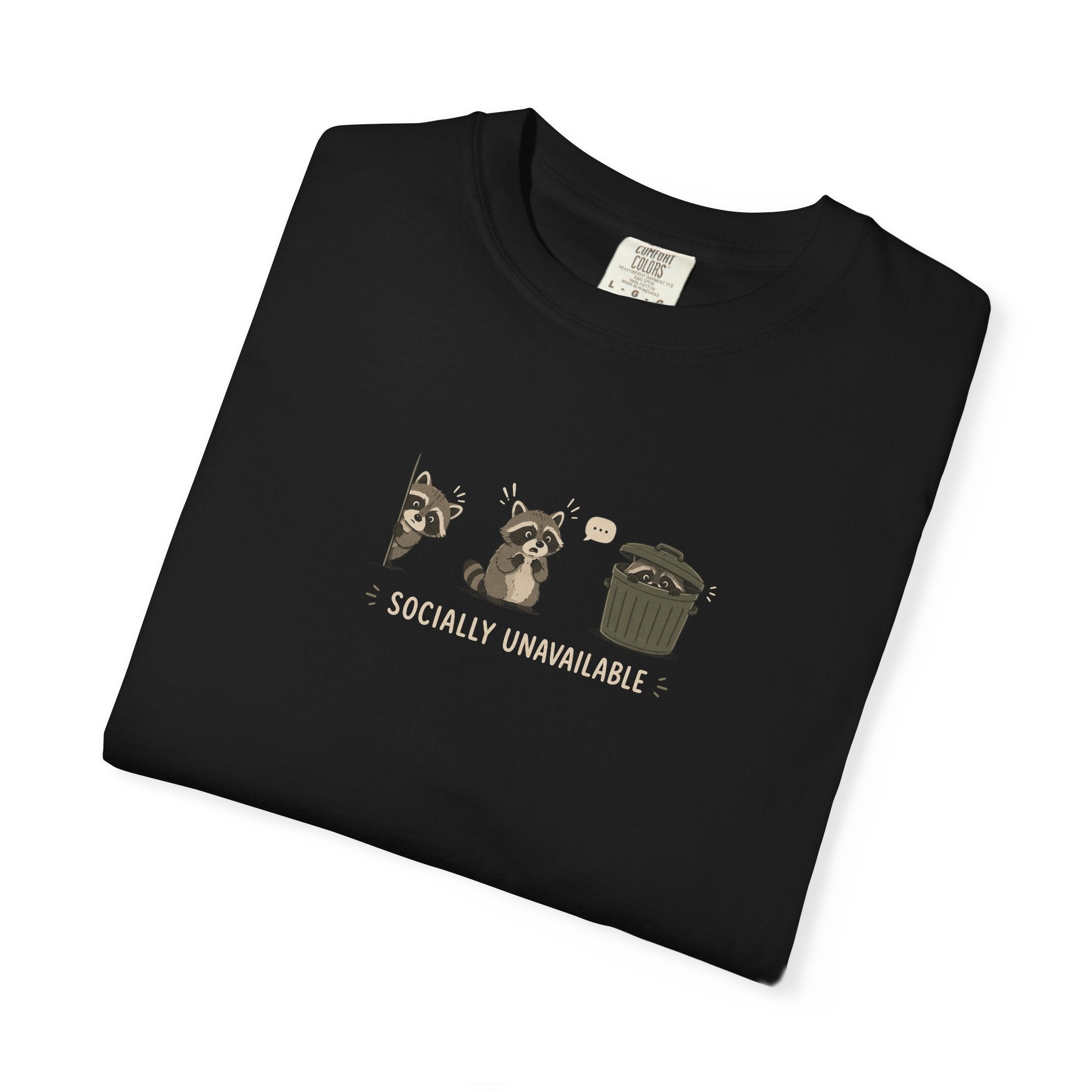 Socially Unavailable Raccoon T-Shirt