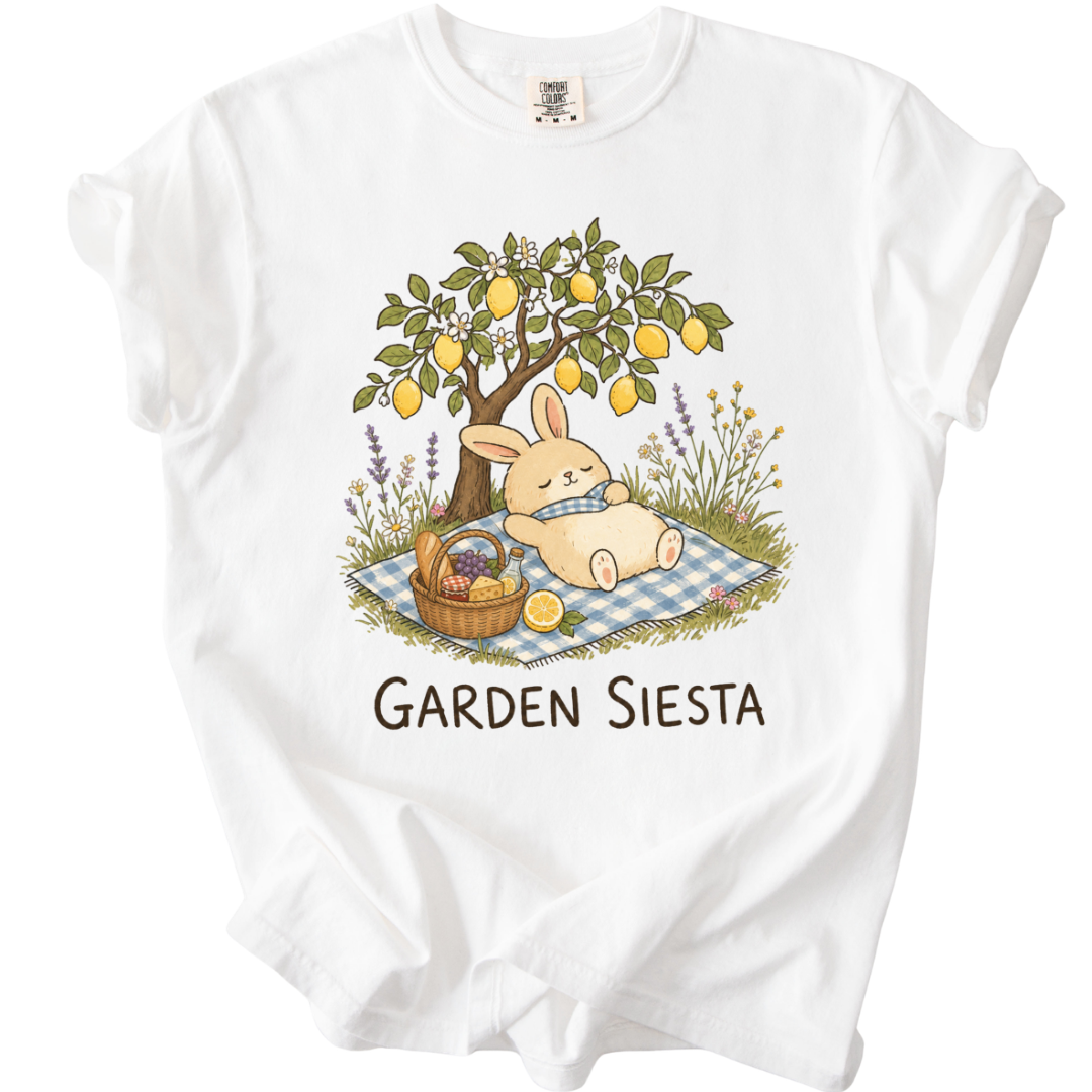 Garden Siesta Bunny T-Shirt