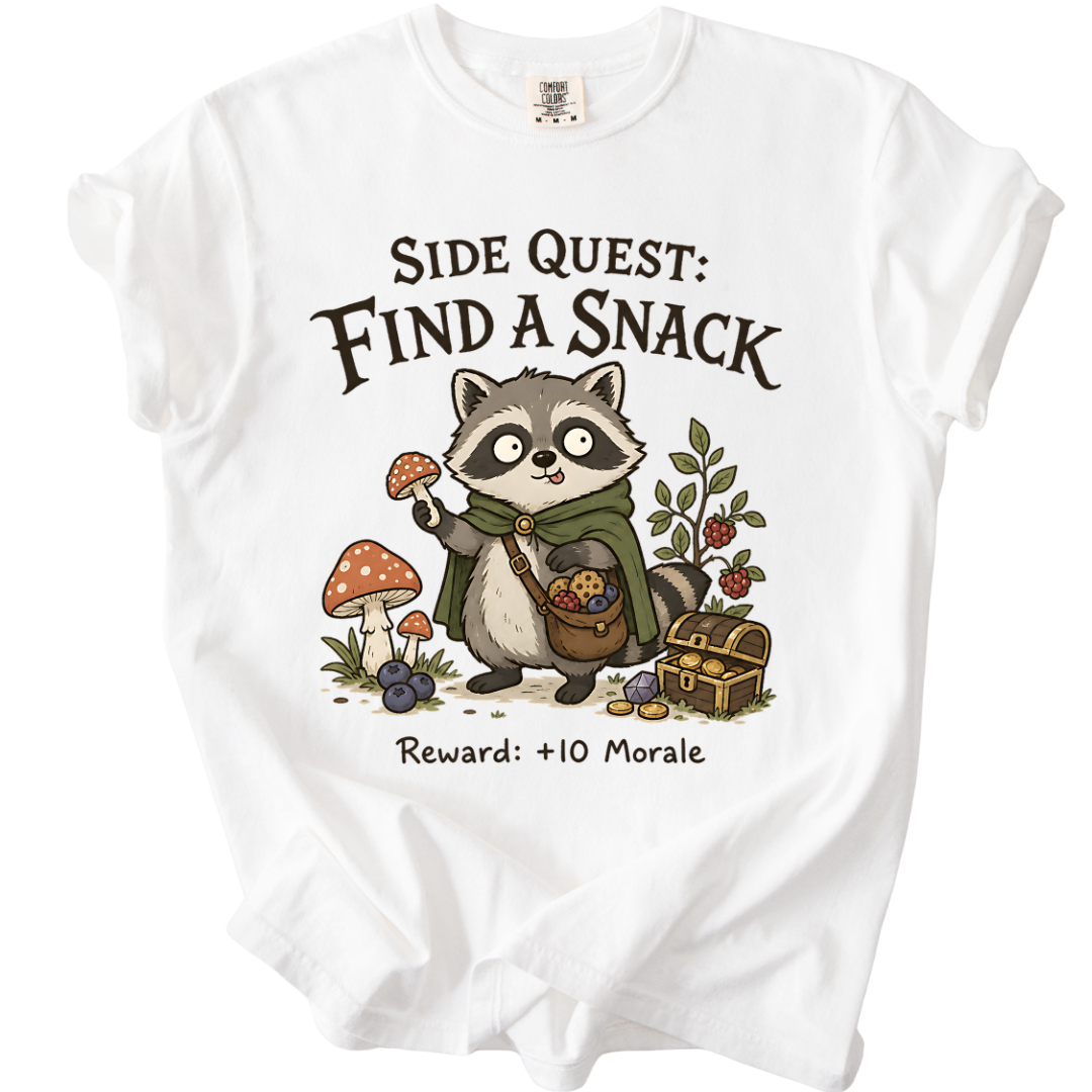 Funny Raccoon T-Shirt For Gamers