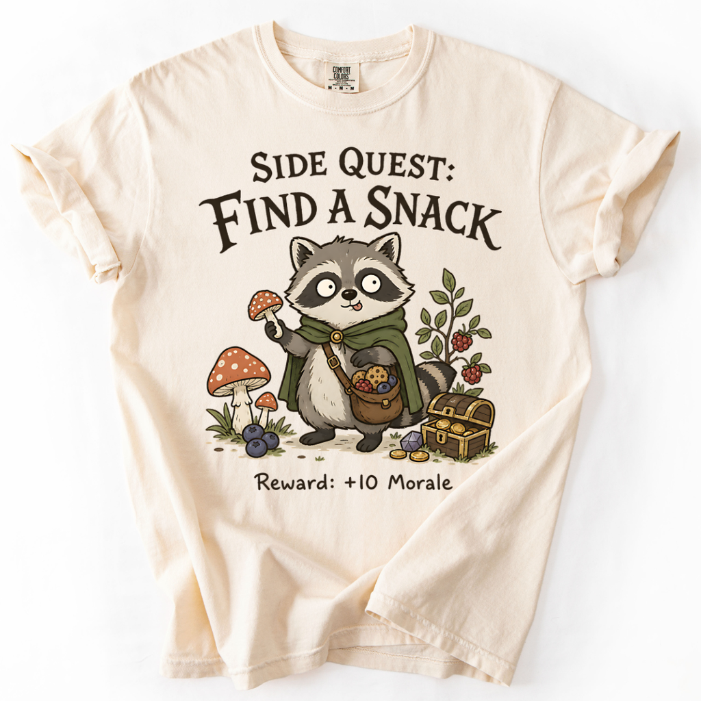 Funny Raccoon T-Shirt For Gamers