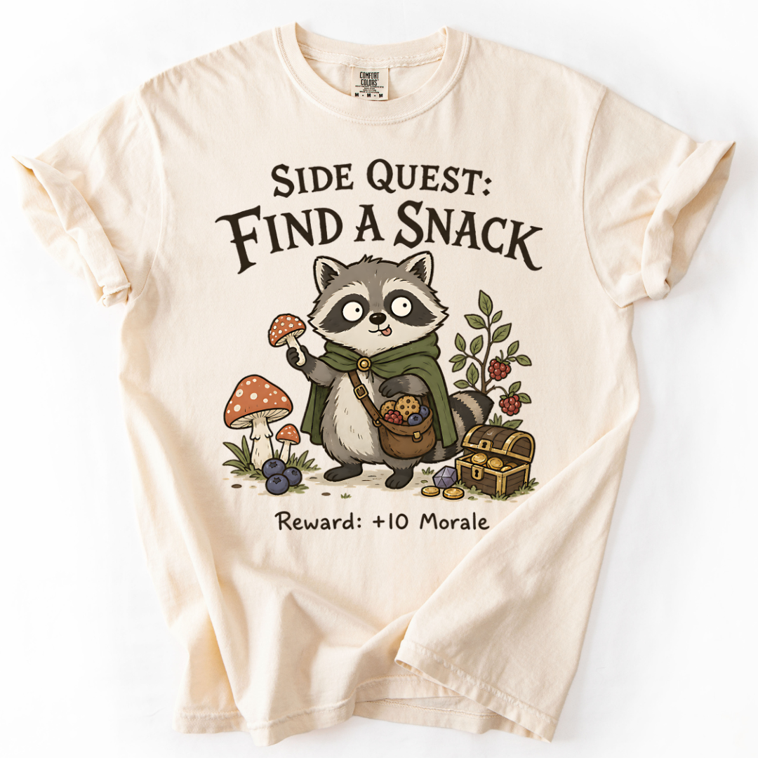 Funny Raccoon T-Shirt For Gamers
