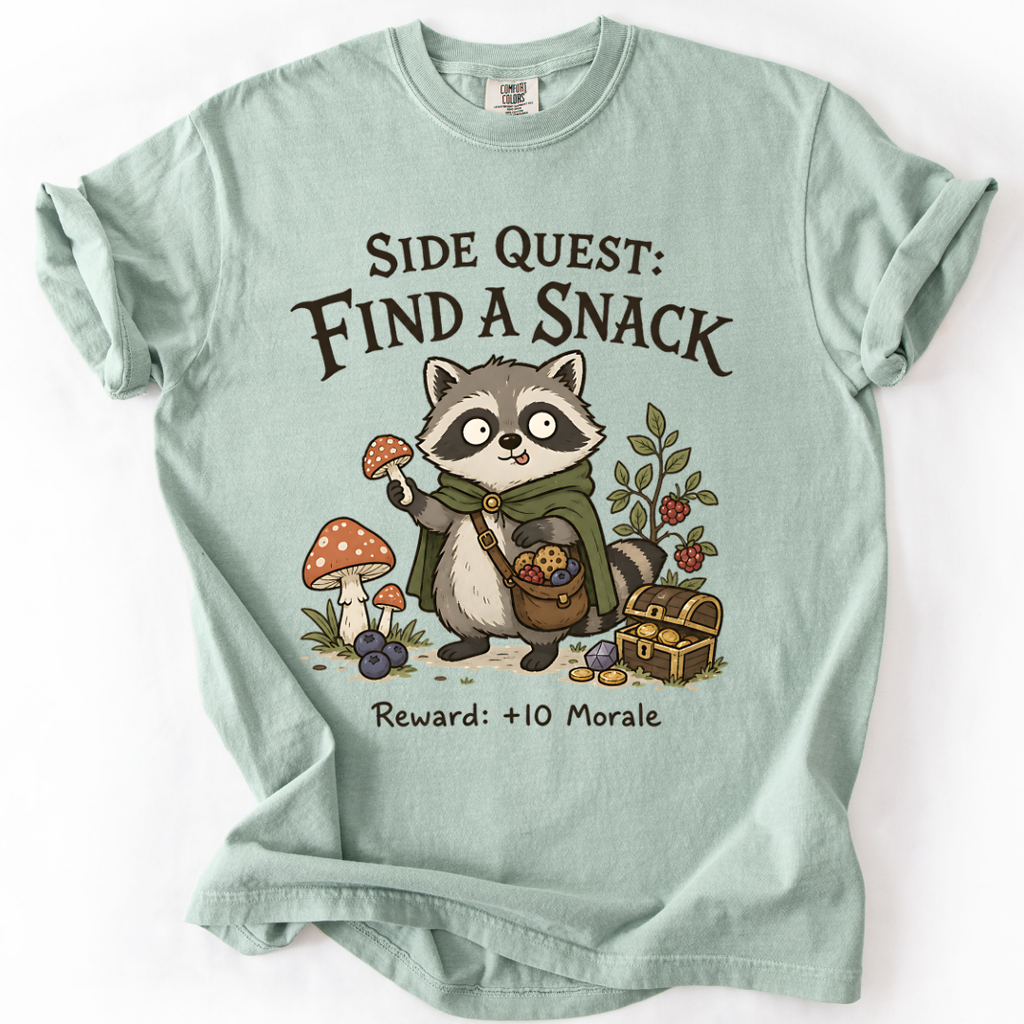 Funny Raccoon T-Shirt For Gamers
