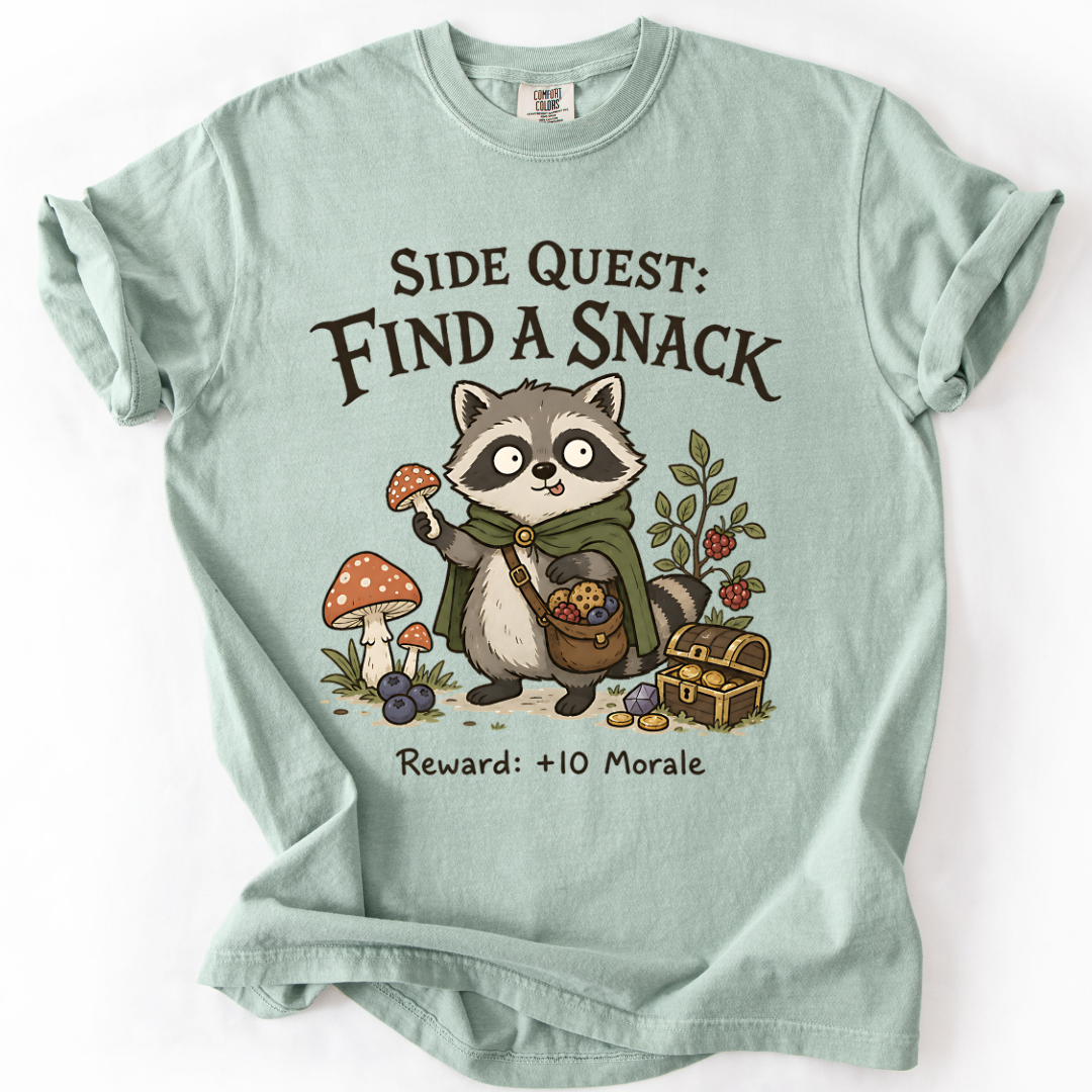 Funny Raccoon T-Shirt For Gamers