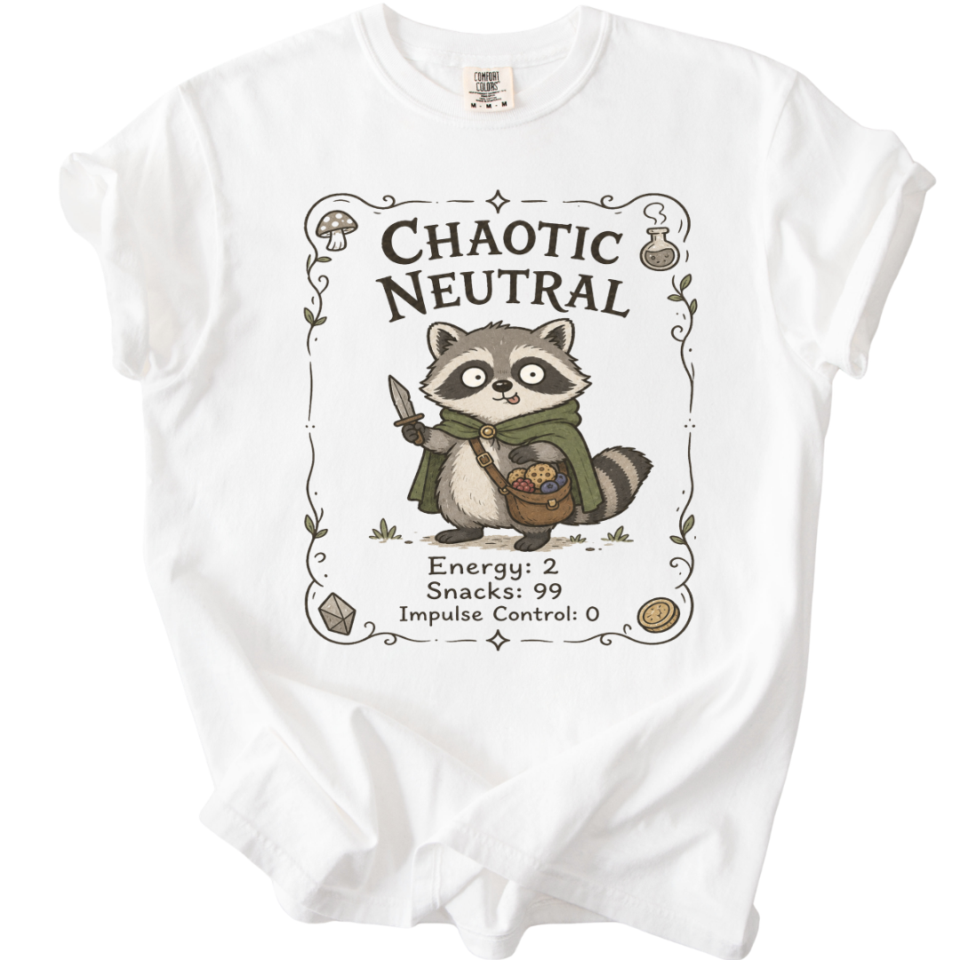Chaotic Neutral Raccoon T-Shirt