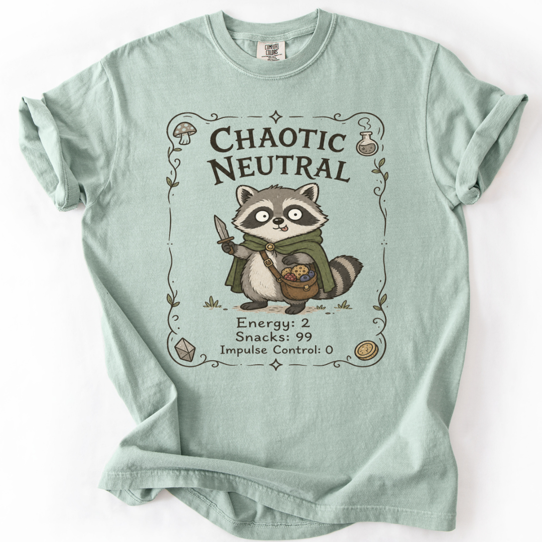 Chaotic Neutral Raccoon T-Shirt