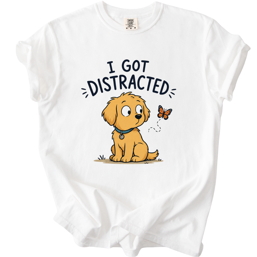 Cute Distracted Dog T-Shirt
