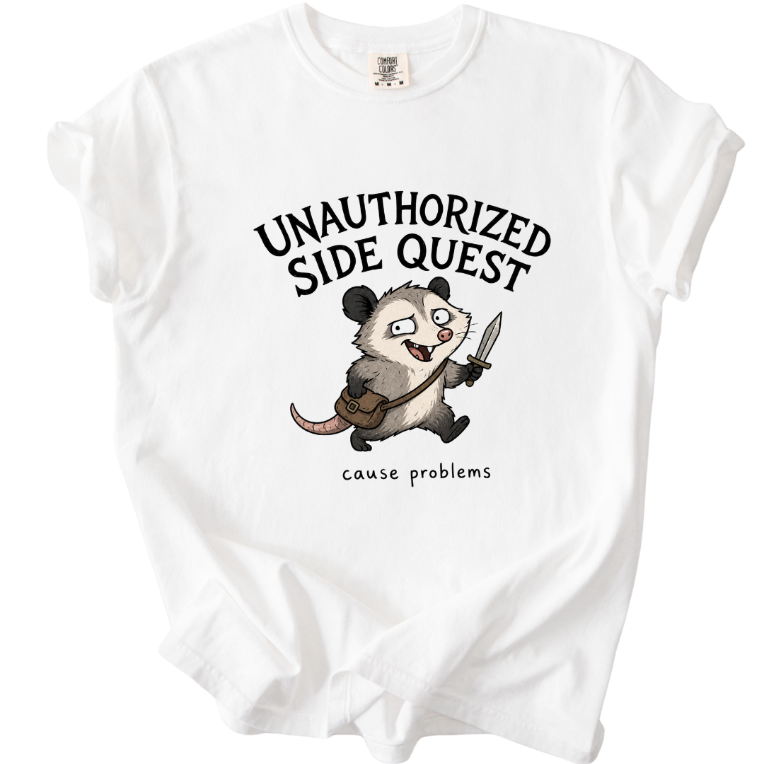 Cause Problems Opposum T-Shirt For Gamers