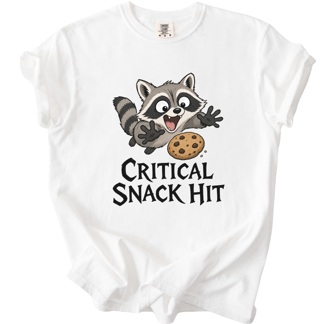 Critical Snack Hit Raccoon T-Shirt