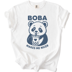 Boba Makes Me Nicer Panda T-Shirt