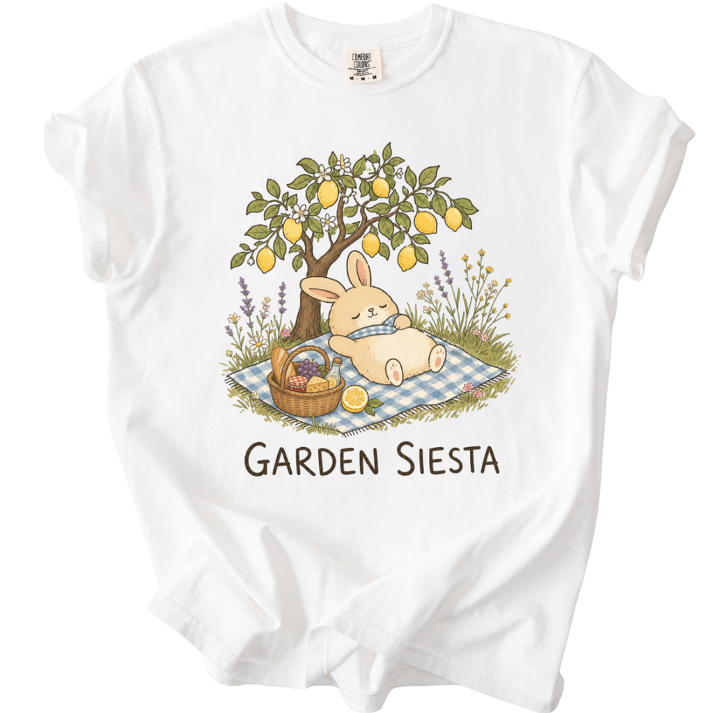 Garden Siesta Bunny T-Shirt