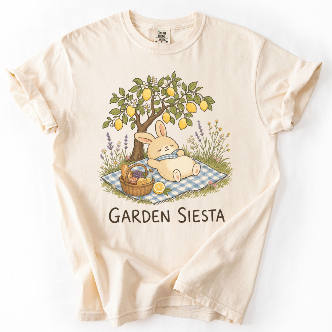 Garden Siesta Bunny T-Shirt