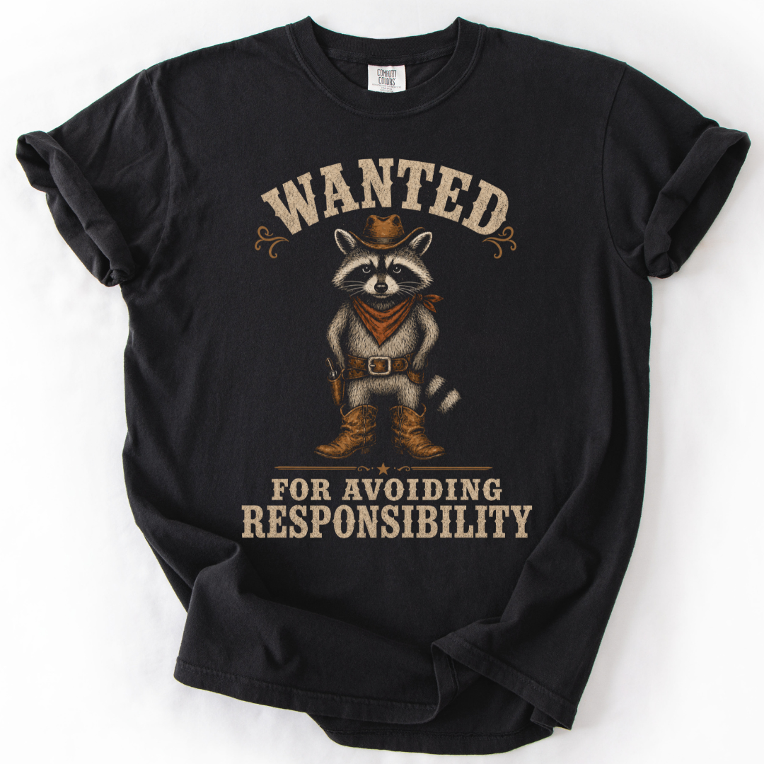 Wanted Raccoon T-Shirt