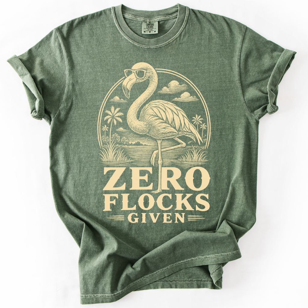 Zero Flocks Given Flamingo T-Shirt