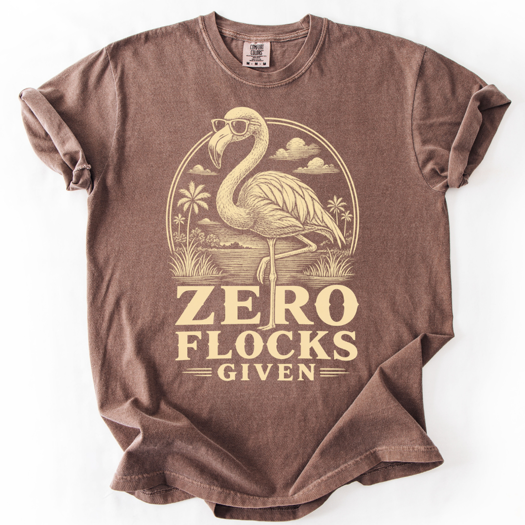 Zero Flocks Given Flamingo T-Shirt