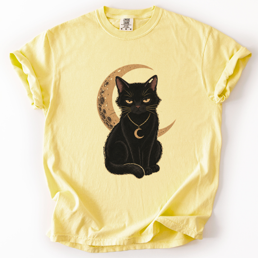 Gothic Black Cat T-Shirt