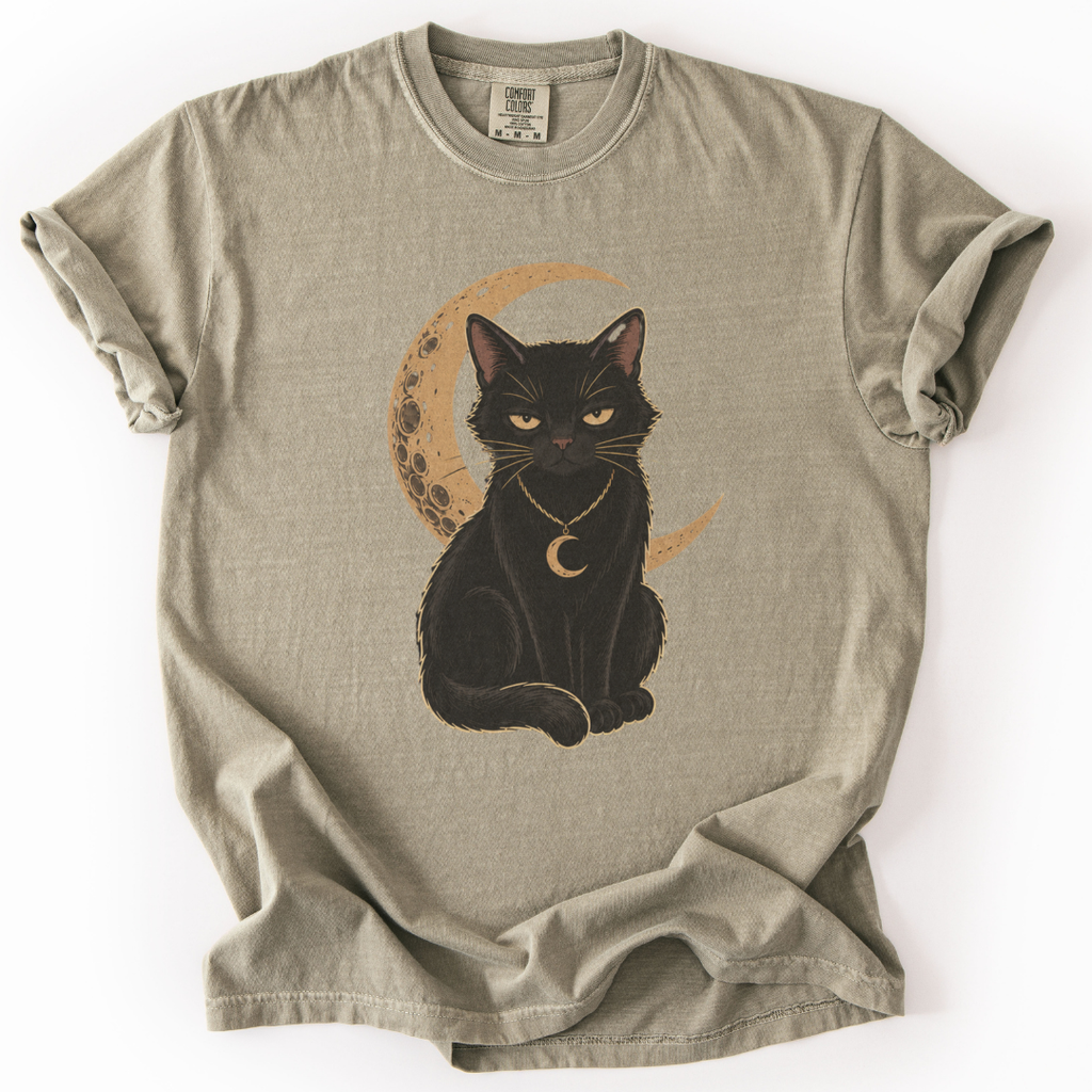 Gothic Black Cat T-Shirt