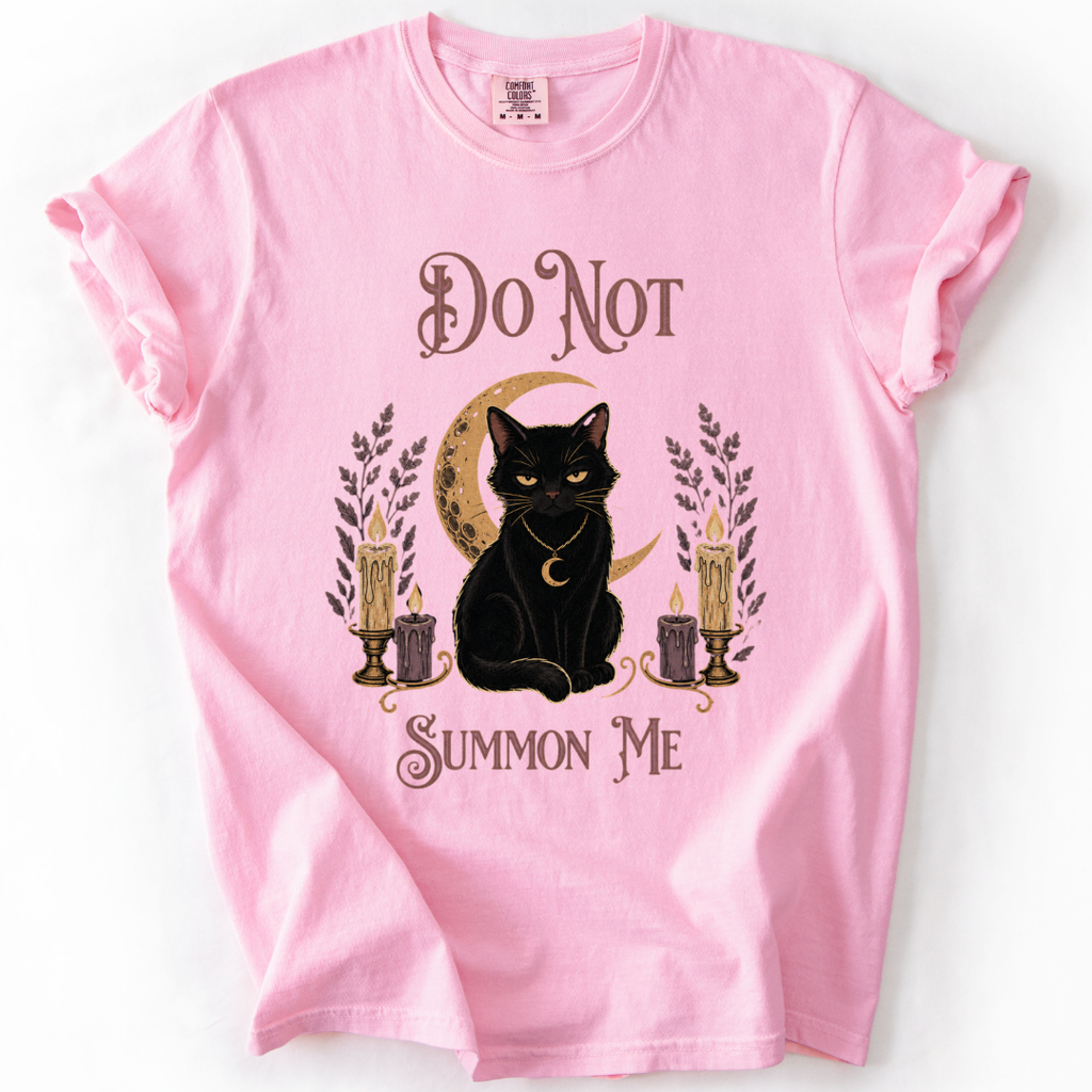 Do Not Summon Me Black Cat T-Shirt
