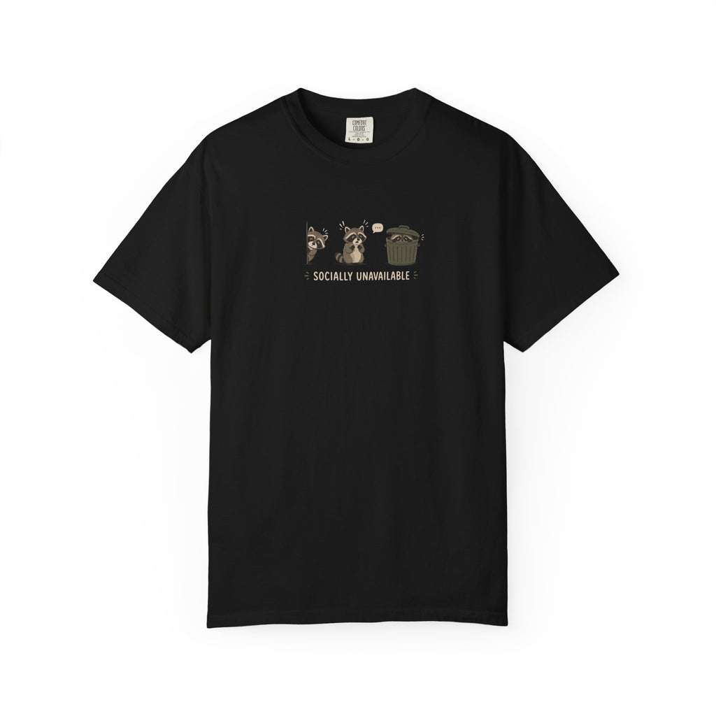 Socially Unavailable Raccoon T-Shirt