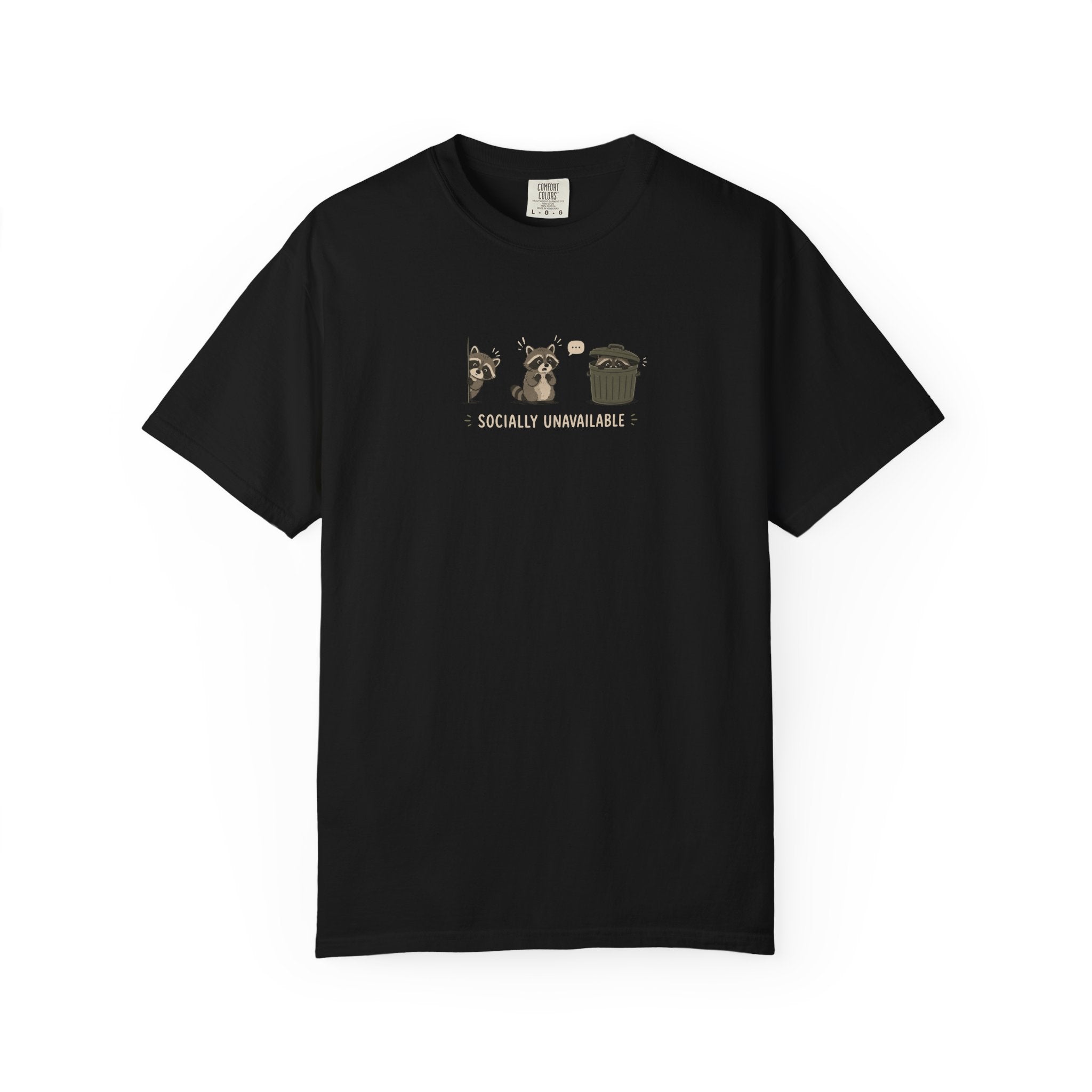 Socially Unavailable Raccoon T-Shirt