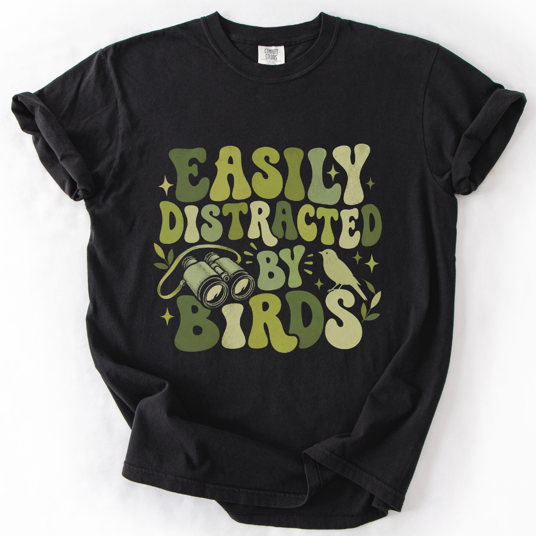 Easily Distracted By Birds T-Shirt