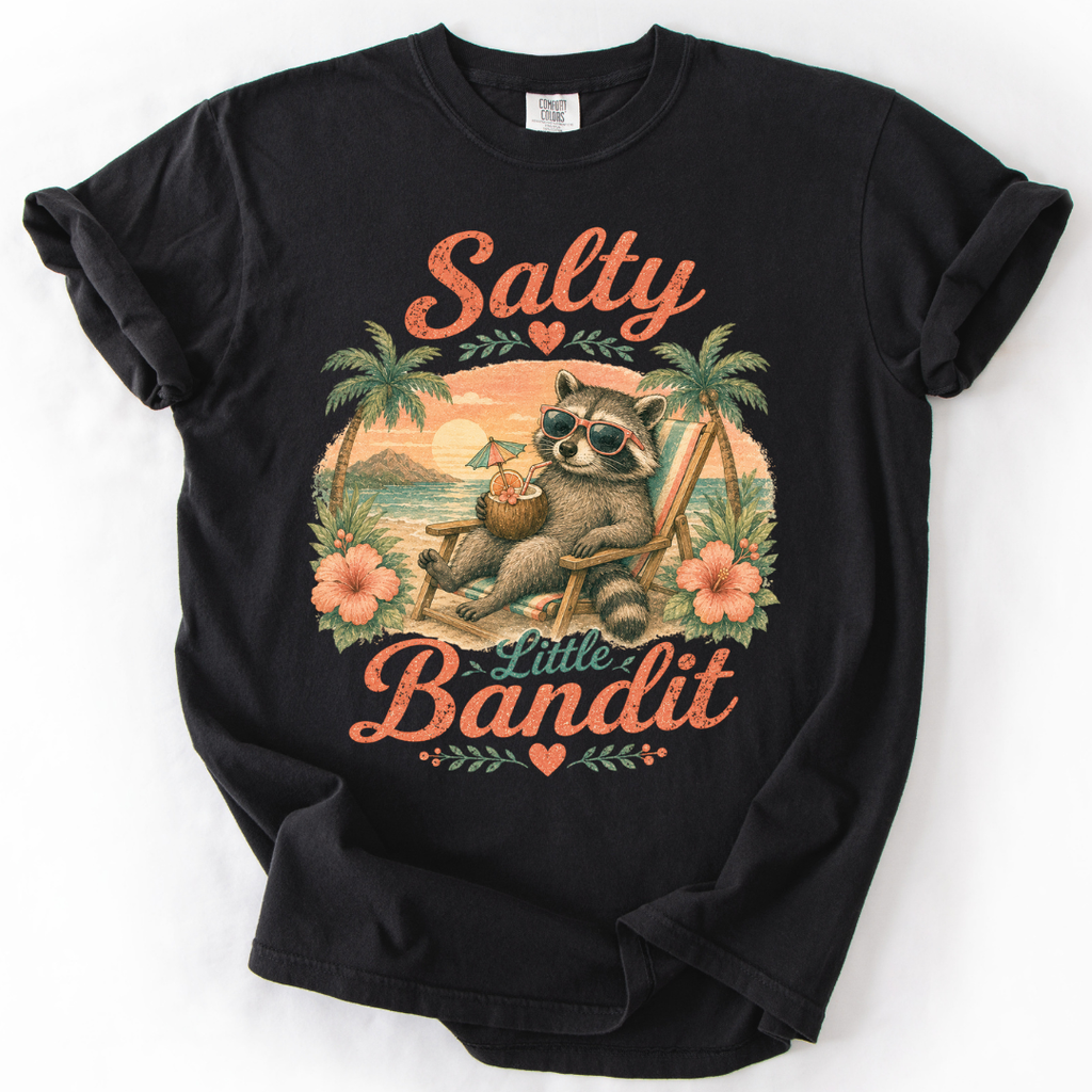 Funny Beach Raccoon T-Shirt