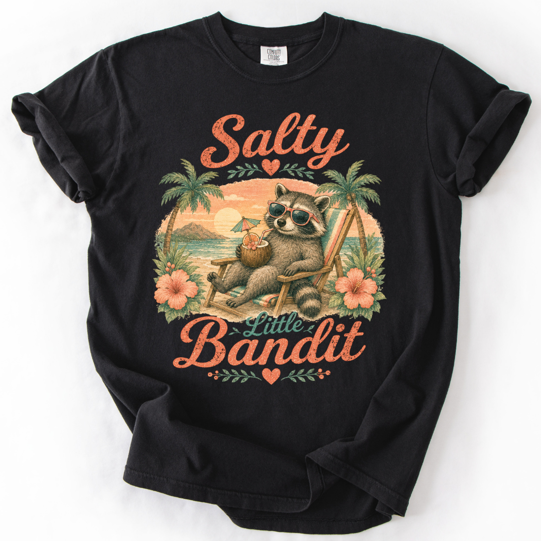 Funny Beach Raccoon T-Shirt